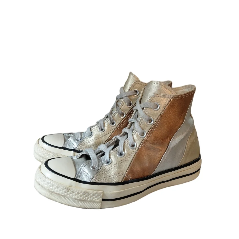 Converse Chuck Taylor All Stars Metallic Rainbow Women's 5.5 High-Top Sneakers